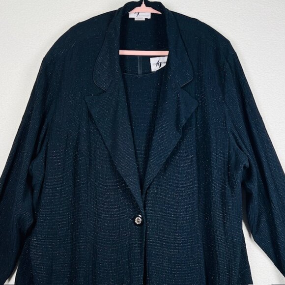 Alix Taylor Womens CottageCore 2 pc. Business Dress Suit Plus Size 24 Vintage - Picture 3 of 8